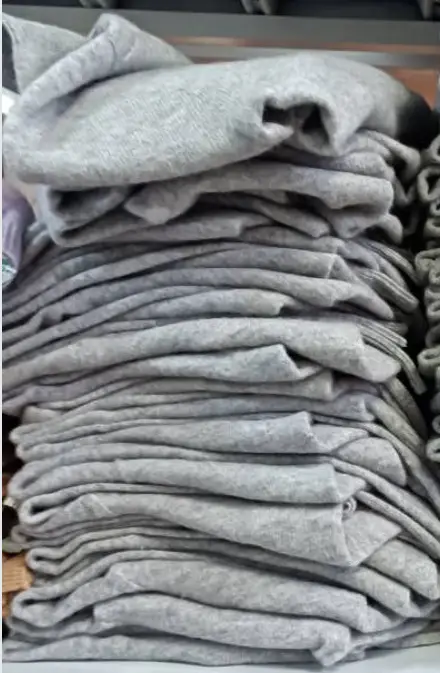 Women Grey Wool Half-Turtleneck Sweater Long Sleeve