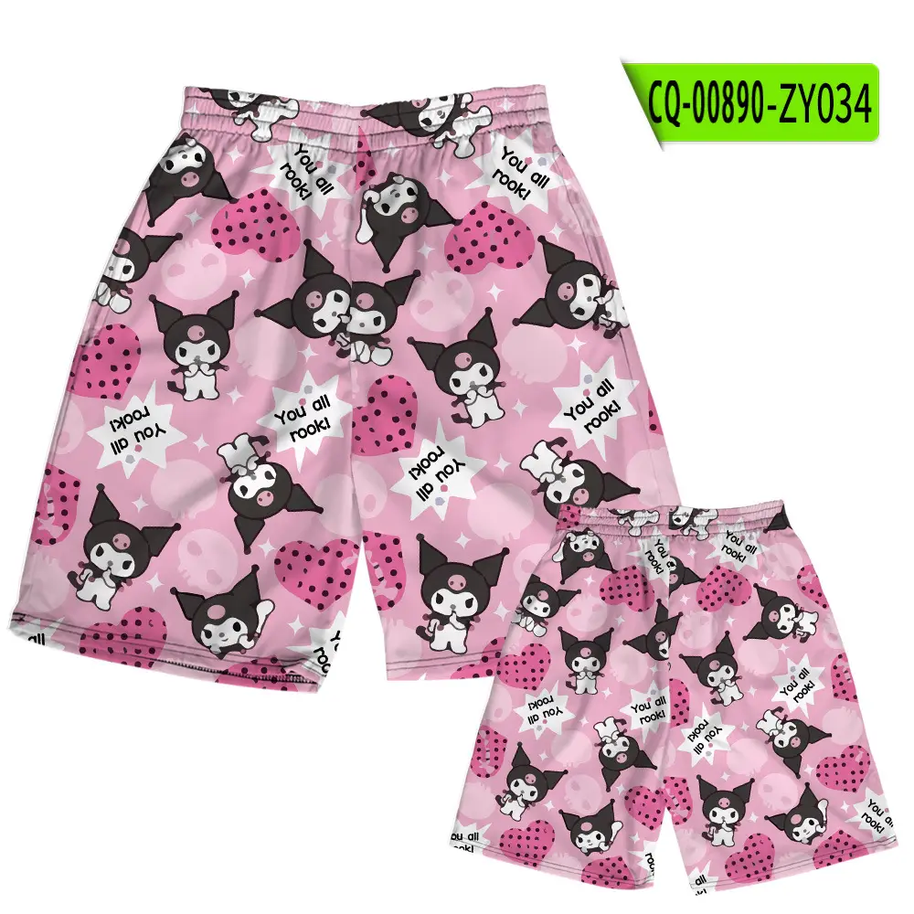 Hello Kitty Cartoon Shorts Men Women Casual Summer Beach Pants - Image 14