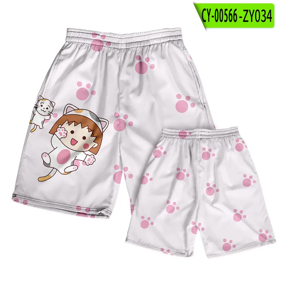 Hello Kitty Cartoon Shorts Men Women Casual Summer Beach Pants - Image 19