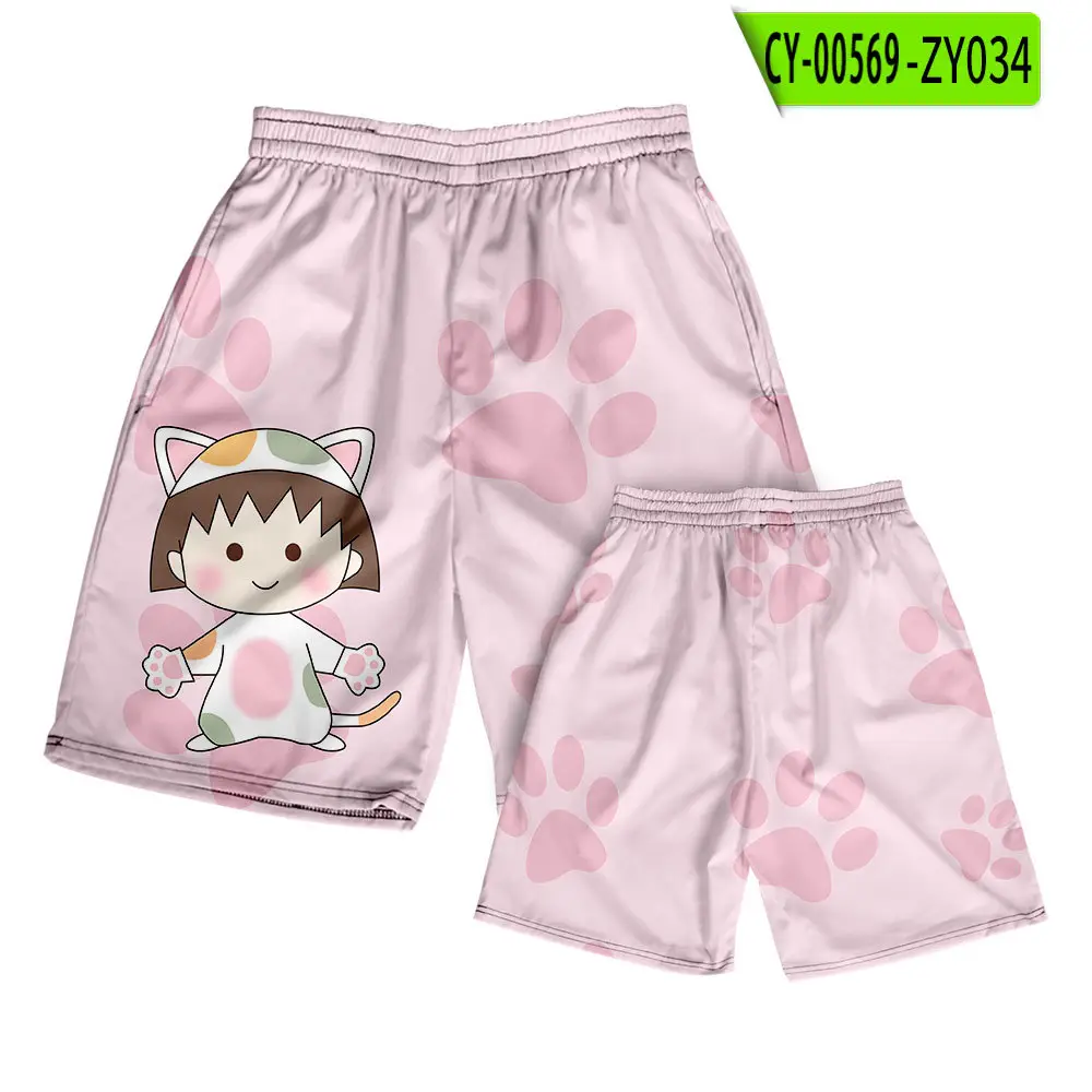Hello Kitty Cartoon Shorts Men Women Casual Summer Beach Pants - Image 22
