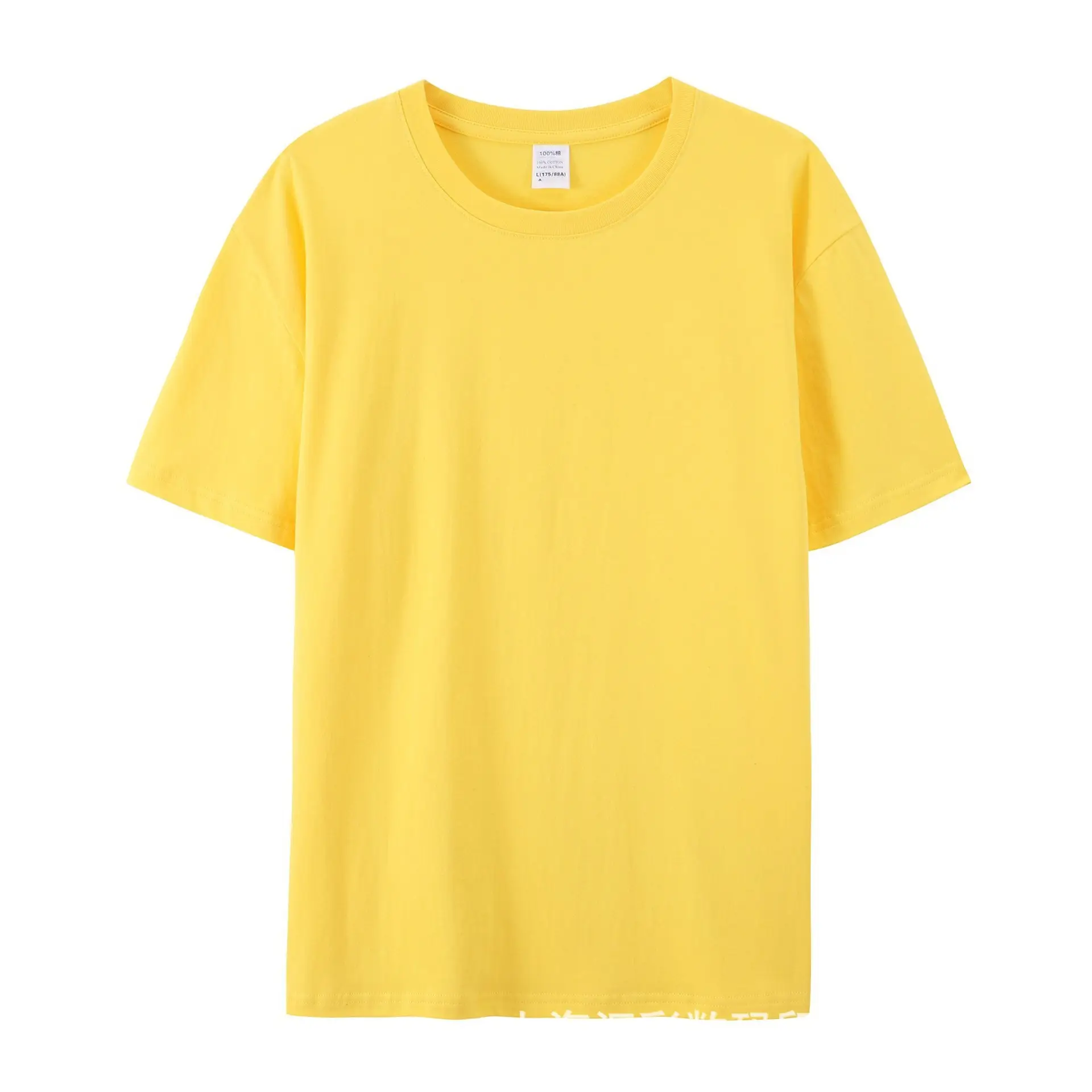 Men's Red Cotton Round Neck T-Shirt 180g