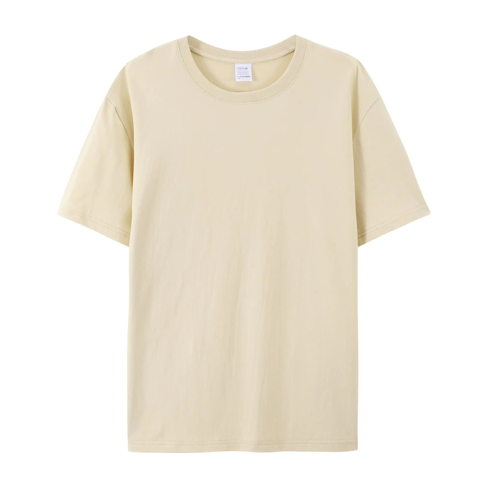 Men's Red Cotton Round Neck T-Shirt 180g