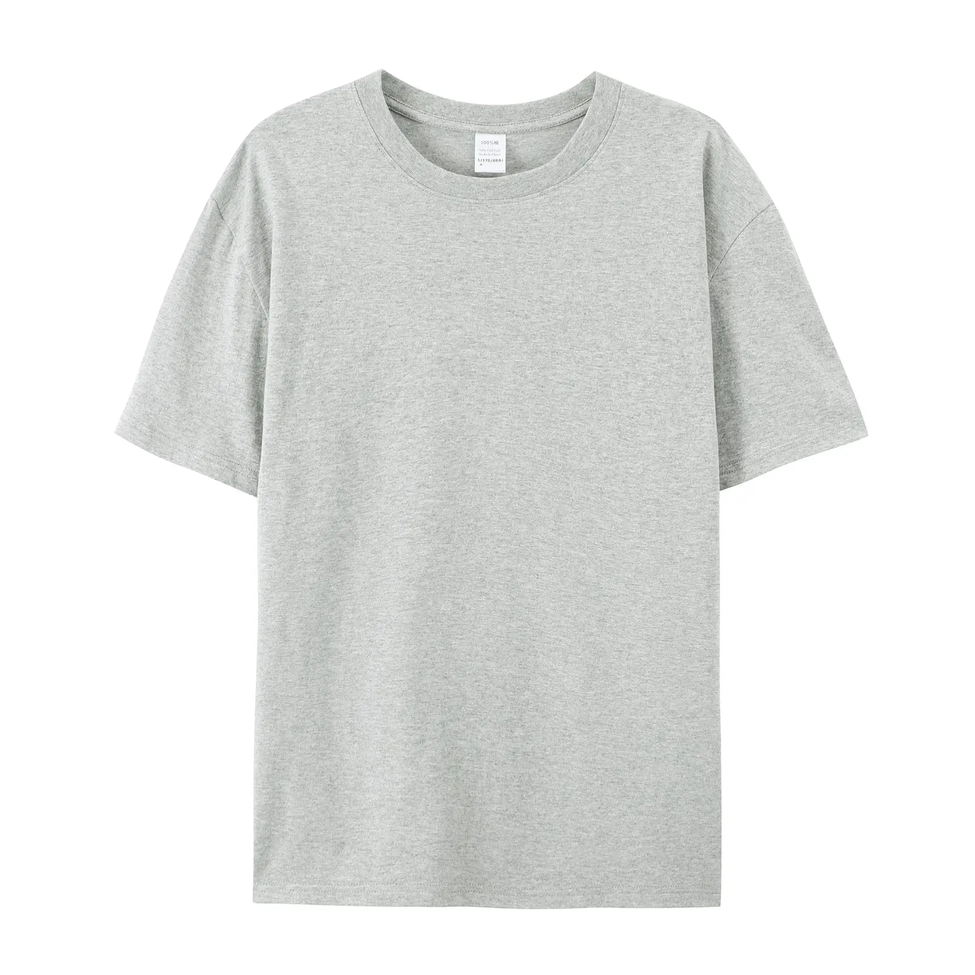 Men's Red Cotton Round Neck T-Shirt 180g