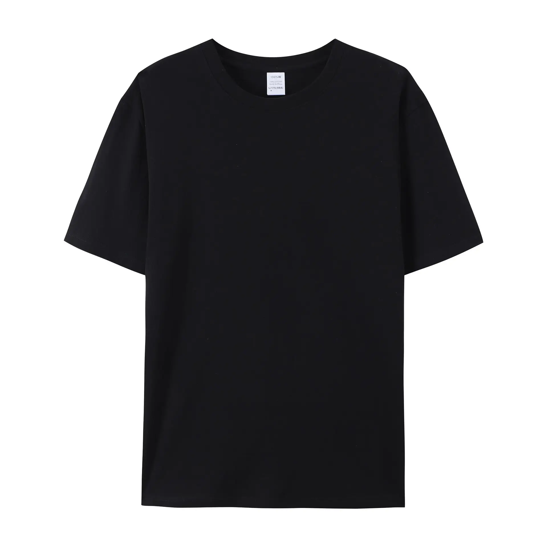 Men's Red Cotton Round Neck T-Shirt 180g
