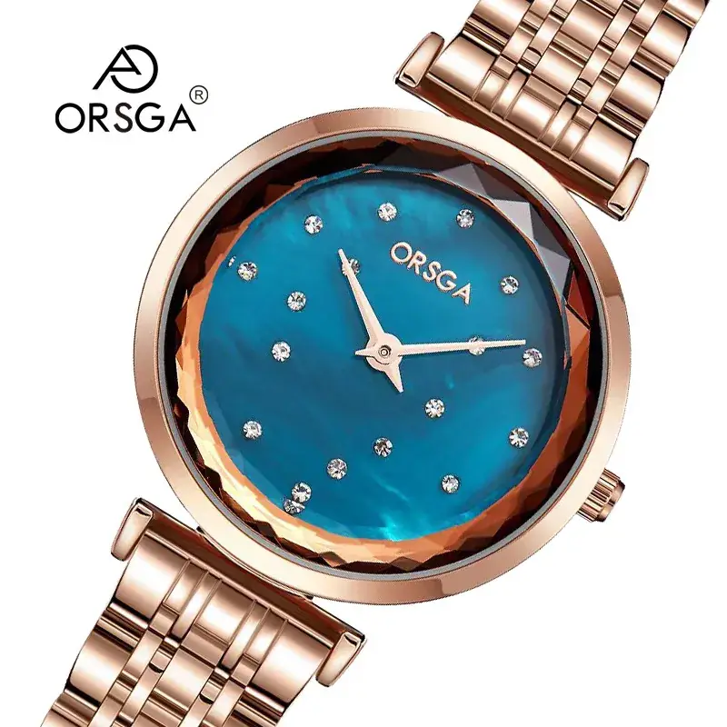 Ostraca Light Luxury Women's Quartz Watch Rose Gold - Image 3