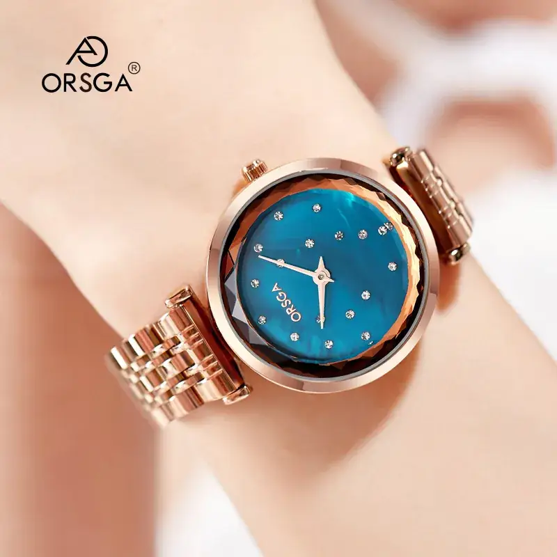 Ostraca Light Luxury Women's Quartz Watch Rose Gold - Image 4