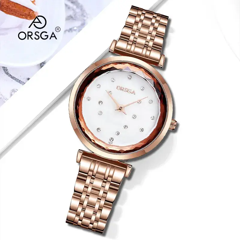 Ostraca Light Luxury Women's Quartz Watch Rose Gold - Image 6
