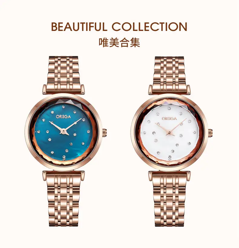 Ostraca Light Luxury Women's Quartz Watch Rose Gold — feature 11