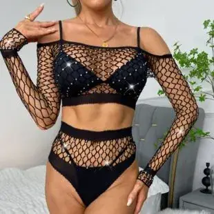 Golden Lace Bikini Set with Adjustable Straps — feature 11