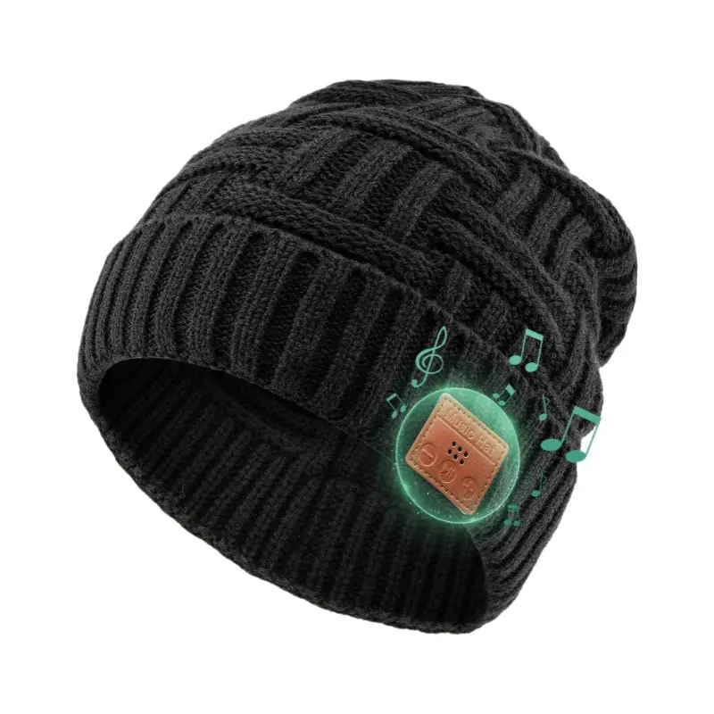 Men Wireless Bluetooth Headset Knitted Hat Snow Warm - Image 6