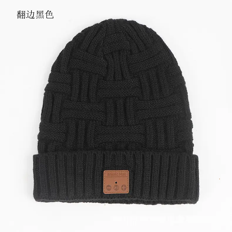 Men Wireless Bluetooth Headset Knitted Hat Snow Warm β feature 14