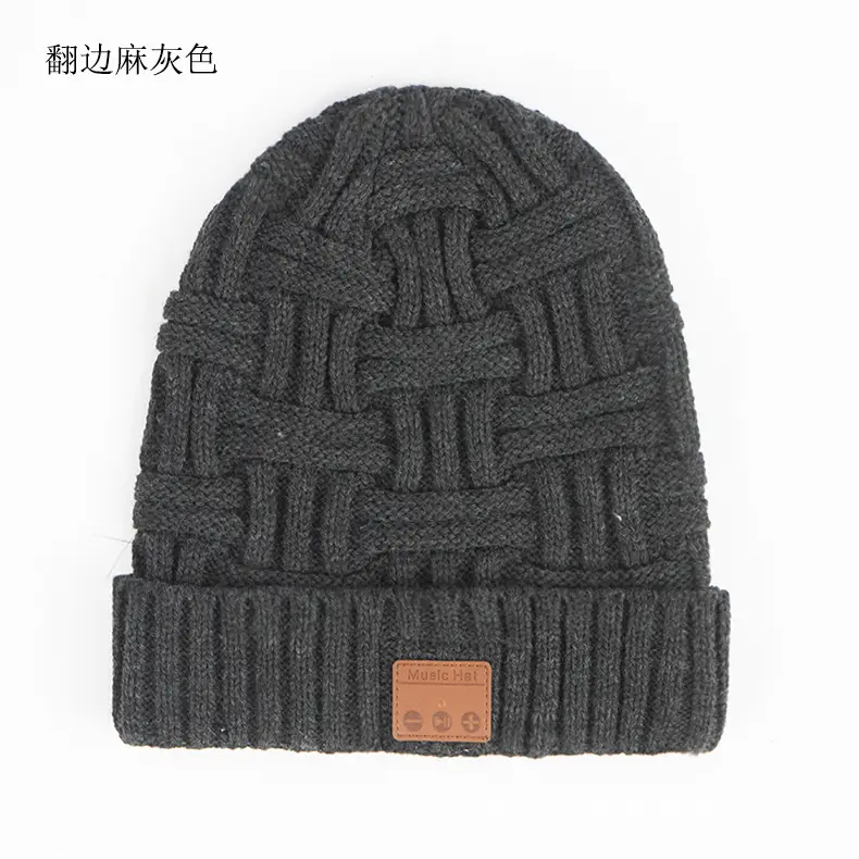 Men Wireless Bluetooth Headset Knitted Hat Snow Warm β feature 15