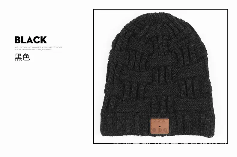 Men Wireless Bluetooth Headset Knitted Hat Snow Warm β feature 21