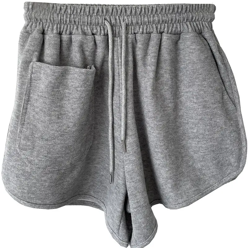 Black High Waist Women's Shorts with Large Pocket - Image 9