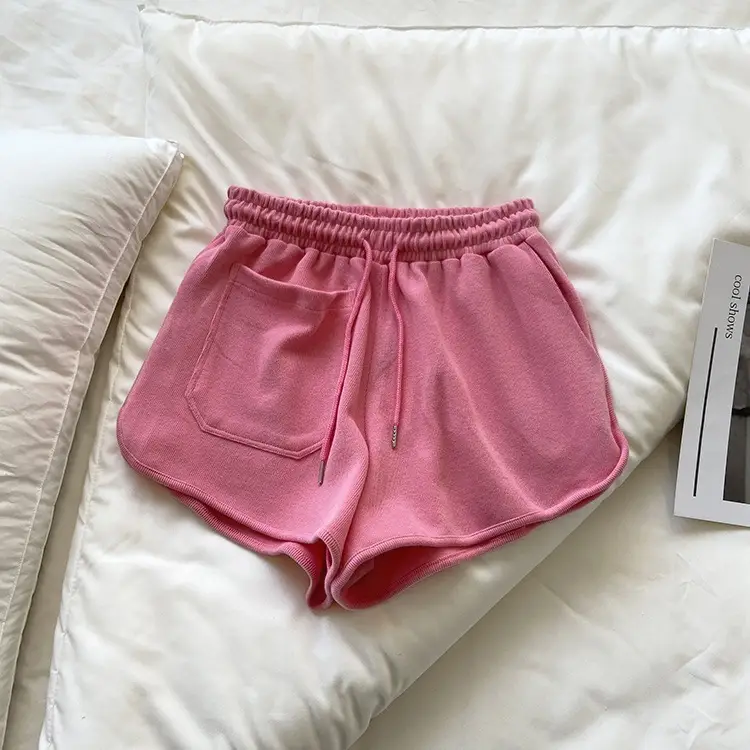 Black High Waist Women's Shorts with Large Pocket — feature 10