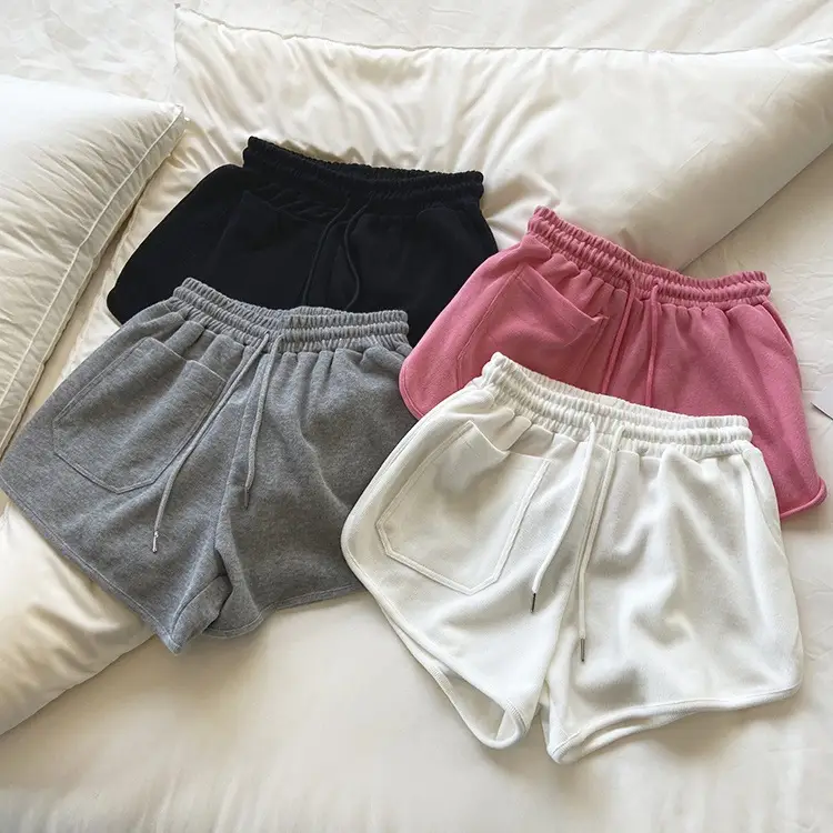 Black High Waist Women's Shorts with Large Pocket — feature 3