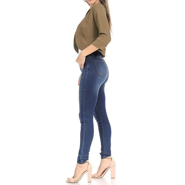 Women's White Bomber Jacket Solid Color Small Suit — feature 18