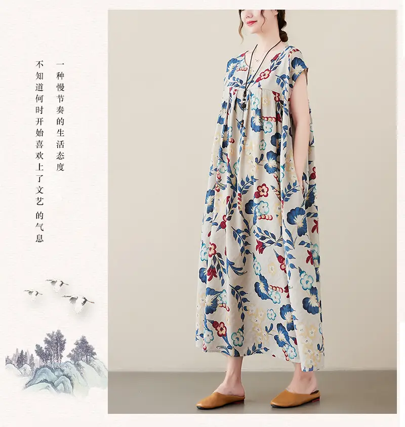 2023 Summer Loose Slimming Long Dress for Girls — feature 10