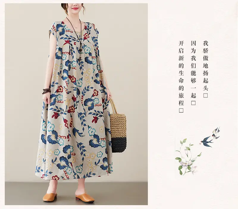 2023 Summer Loose Slimming Long Dress for Girls — feature 13
