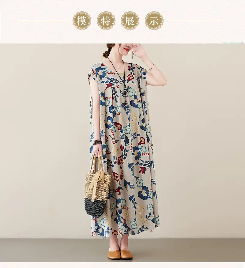 2023 Summer Loose Slimming Long Dress for Girls — feature 9