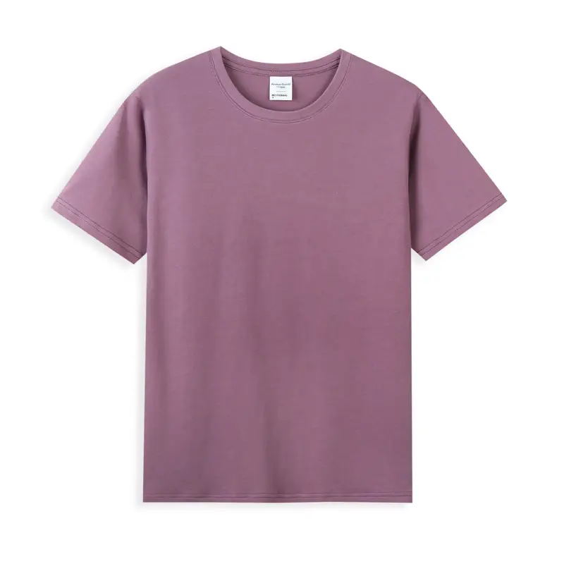 Men Grey Cotton T-Shirt 40 Count Round Neck - Image 8