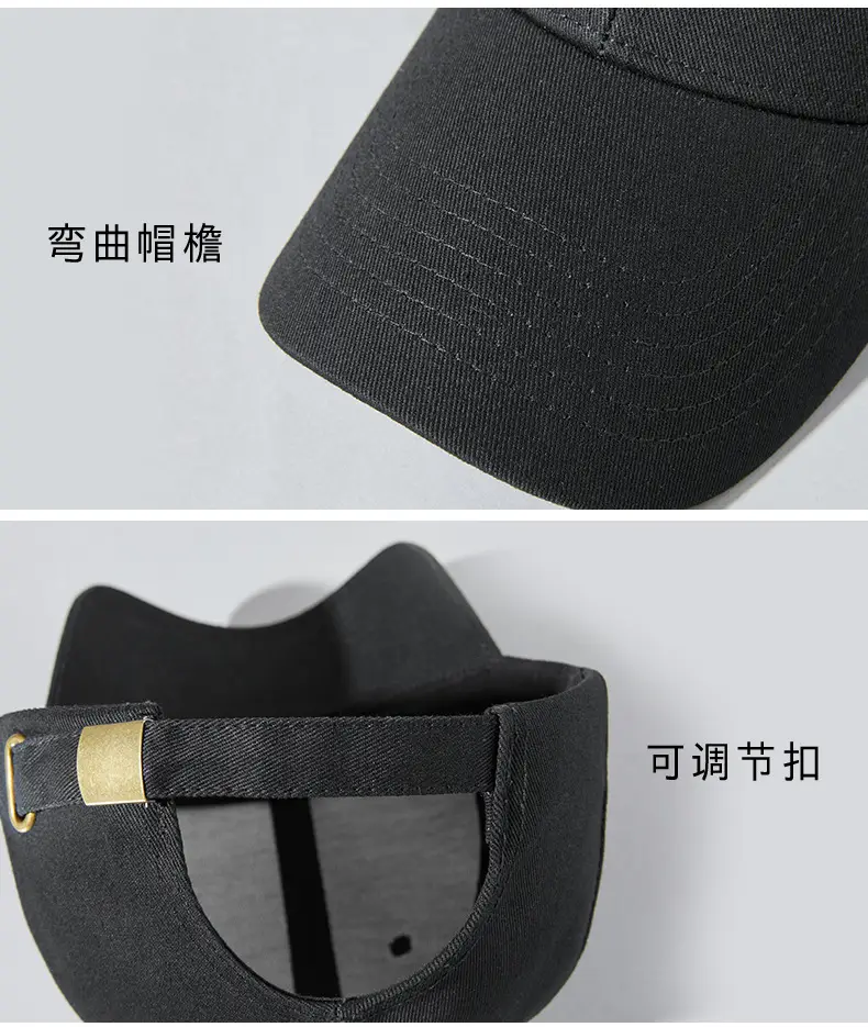 2025 Black Embroidered Baseball Cap for Men Women — feature 18