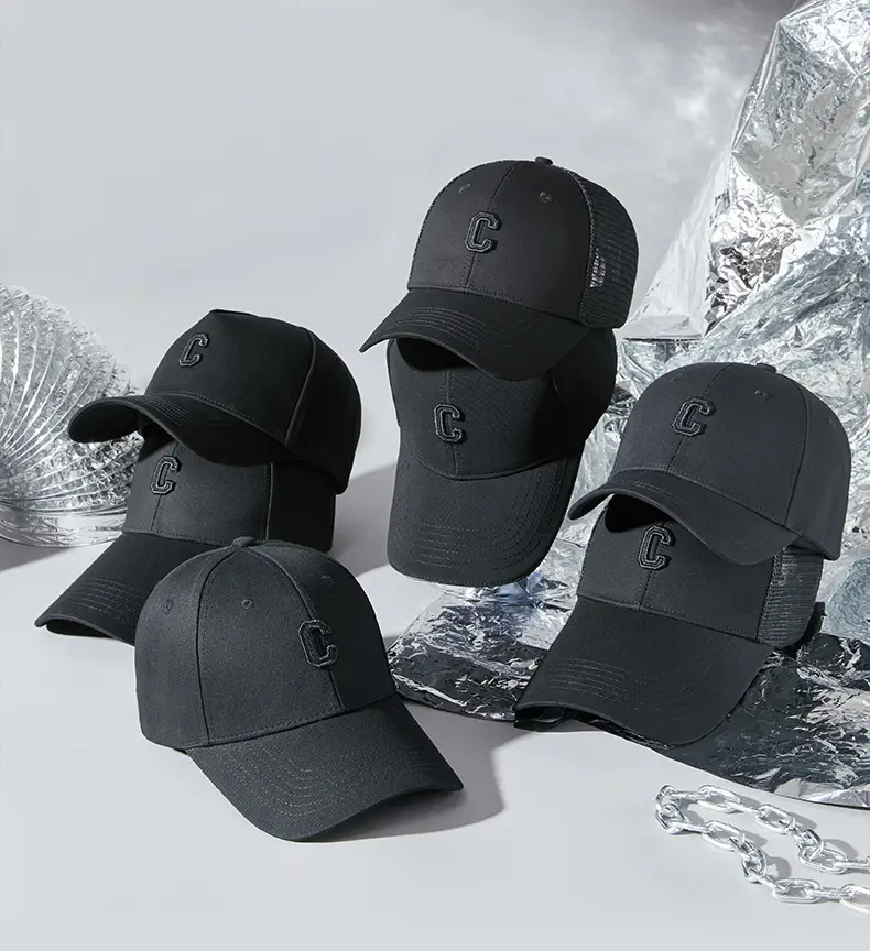 2025 Black Embroidered Baseball Cap for Men Women — feature 3
