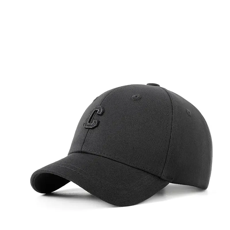 2025 Black Embroidered Baseball Cap for Men Women - Image 3