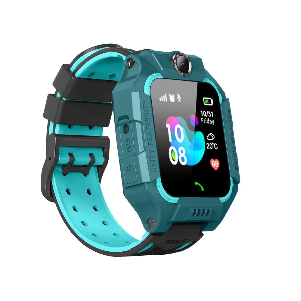Black Smart Watch with Silicone Band & Water Resistant
