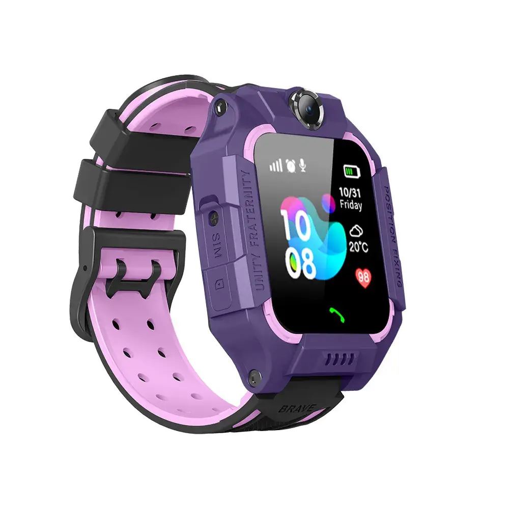 Black Smart Watch with Silicone Band & Water Resistant
