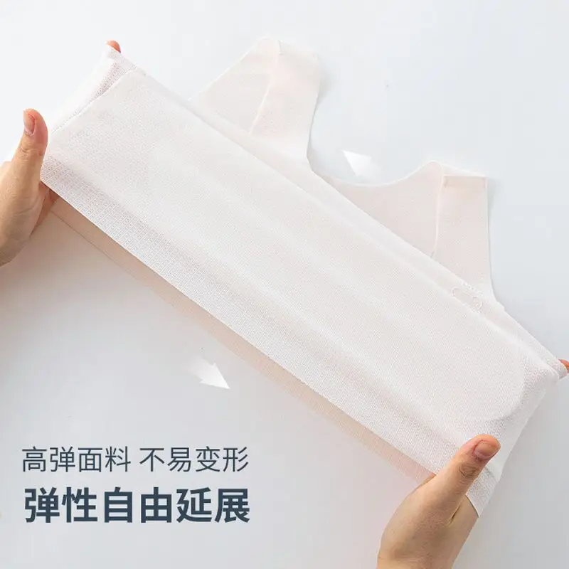 Traceless Girls Underwear Students Junior High School Students Small Vest 9-13 Years Old Developmental Girls Children's Summer Thin Bra