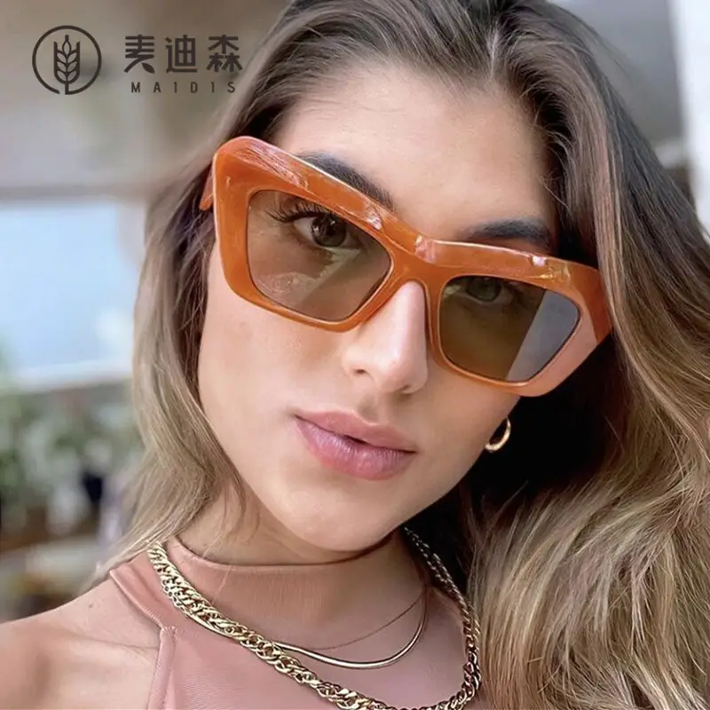 Men Cat Eye UV400 European American Fashion Glasses - Image 10