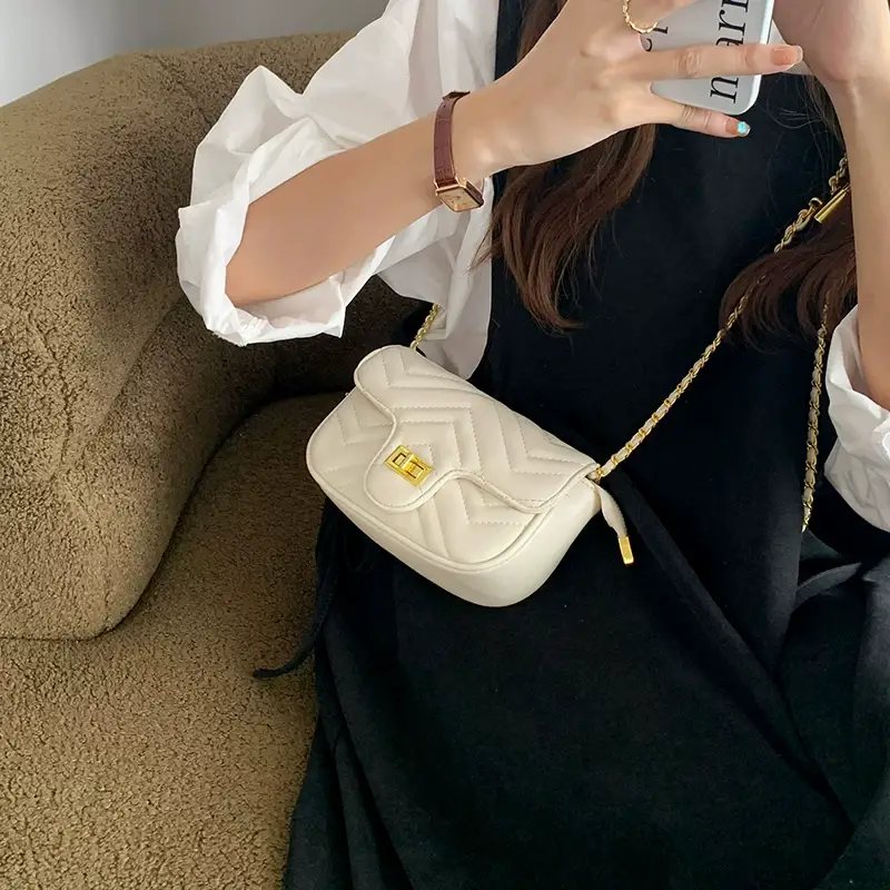 Chanel Style Black Quilted Crossbody Bag for Women — feature 11