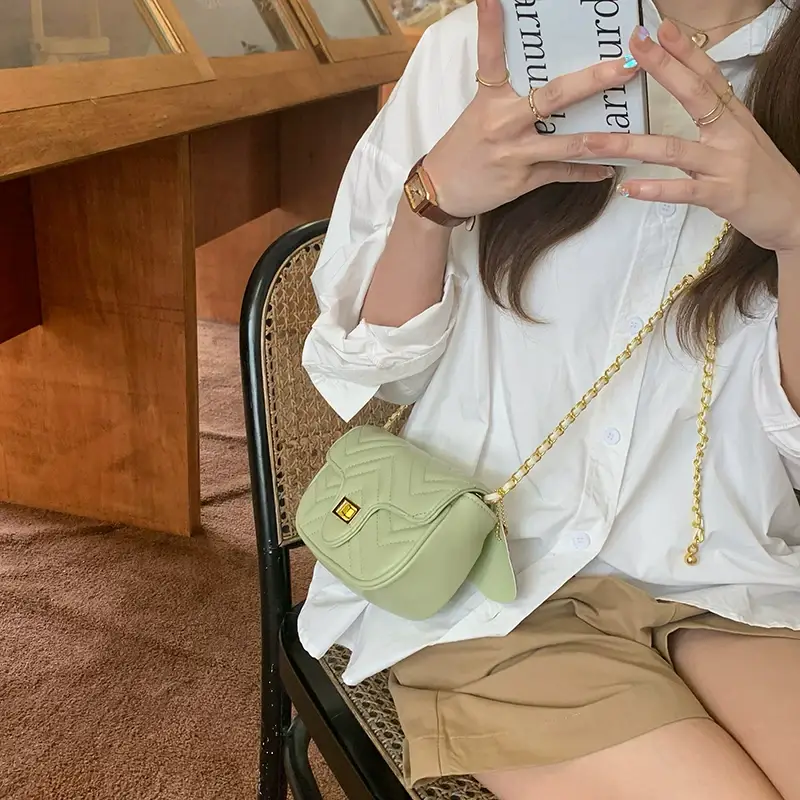 Chanel Style Black Quilted Crossbody Bag for Women — feature 8