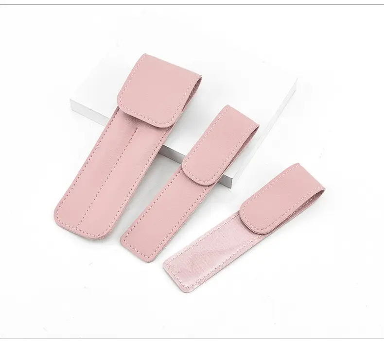 Red PU Leather Tweezers Storage Bag 13x3cm — feature 16