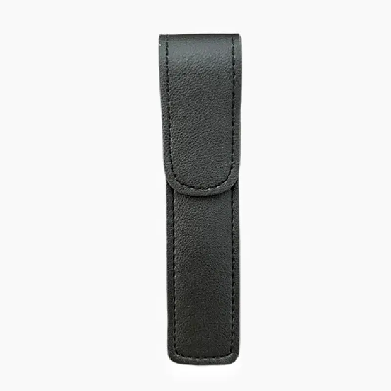 Red PU Leather Tweezers Storage Bag 13x3cm