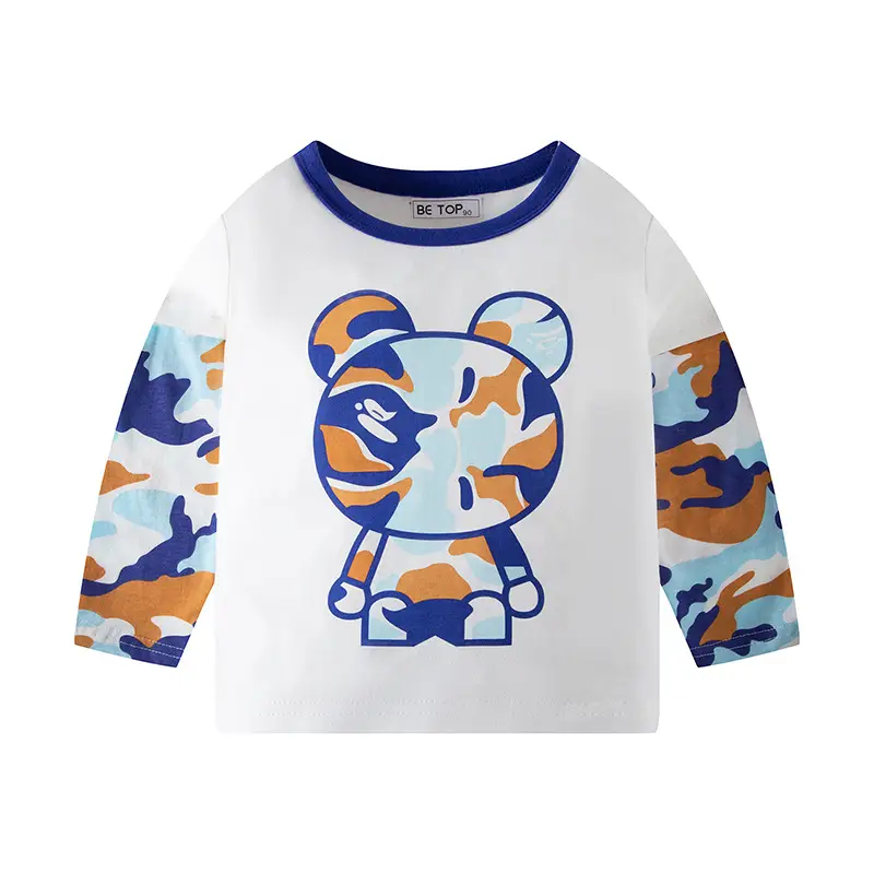 2026 Camouflage Bear T-Shirt for Boys Pure Cotton - Image 7
