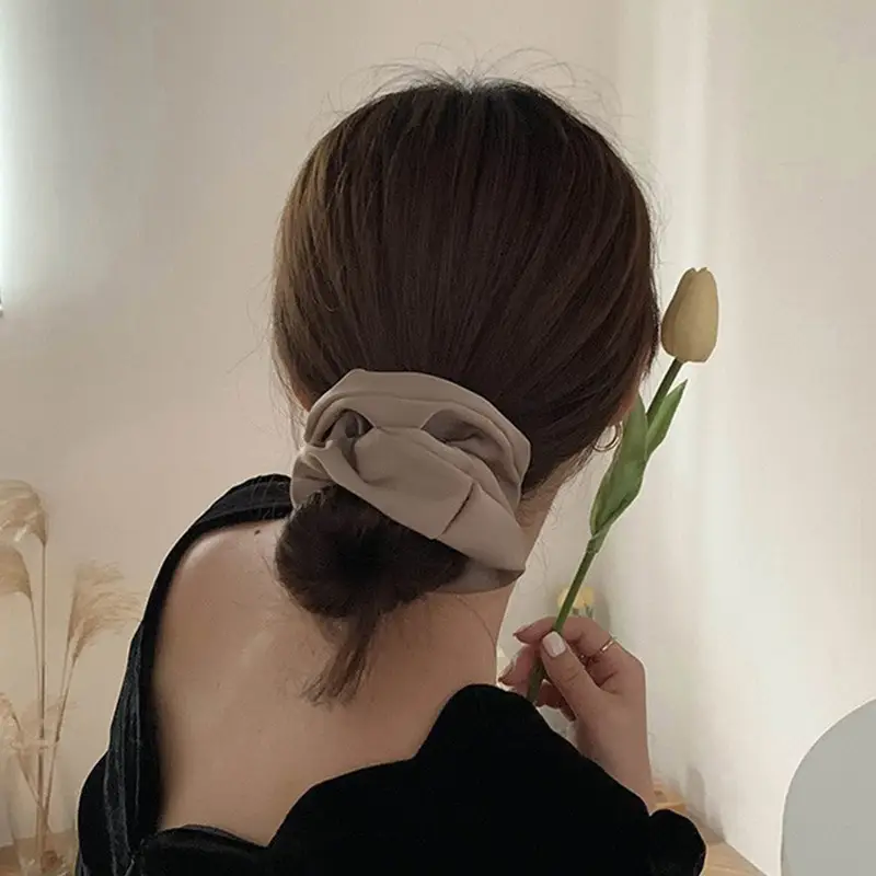 French Hair Rope Satin Bow Accessory for Women - Image 6