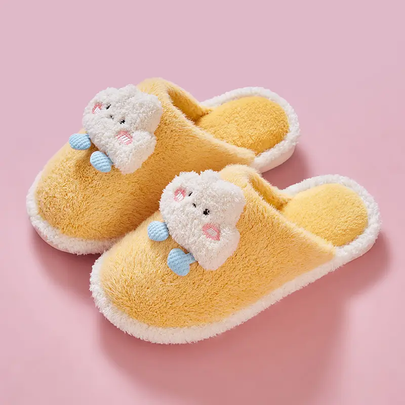 Clouds Couple Cotton Slippers Men's and Women's Household Autumn and Winter Cartoon Non-slip Stall Home Shoes Fluffy Slippers Home Wholesale - Image 5