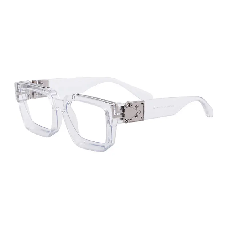 Square Frame Sunglasses for Men Women Black