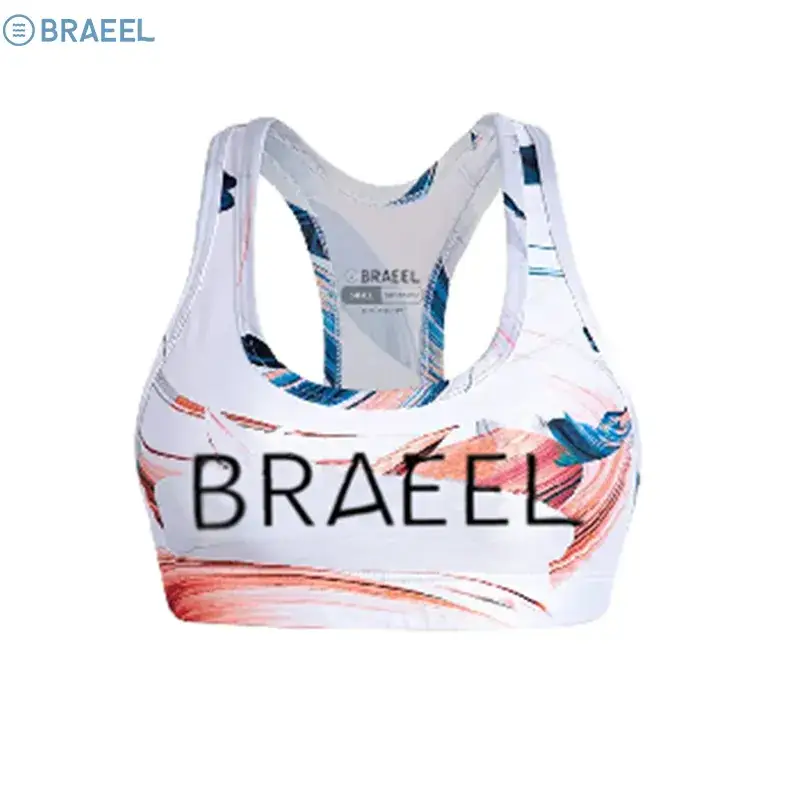 White Korean Women's Water Surfing Sports Bra - Image 3