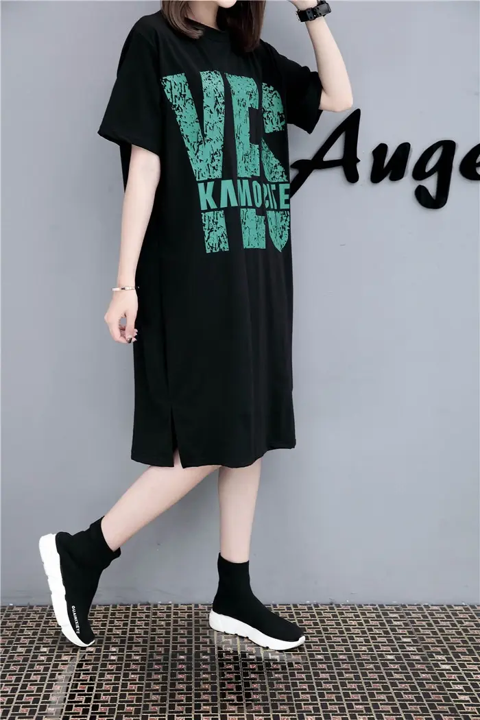 Maternity Printed Dress Mid-Length Summer Short Sleeve — feature 12