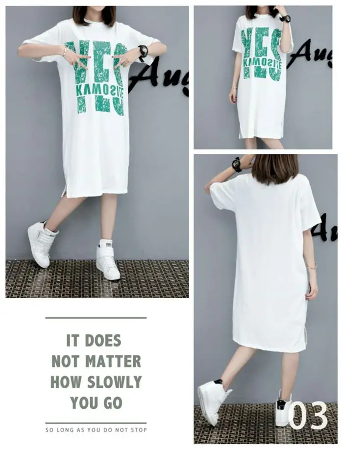 Maternity Printed Dress Mid-Length Summer Short Sleeve — feature 16