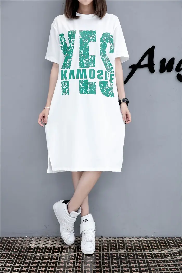 Maternity Printed Dress Mid-Length Summer Short Sleeve — feature 17