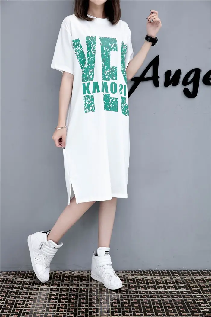 Maternity Printed Dress Mid-Length Summer Short Sleeve — feature 20