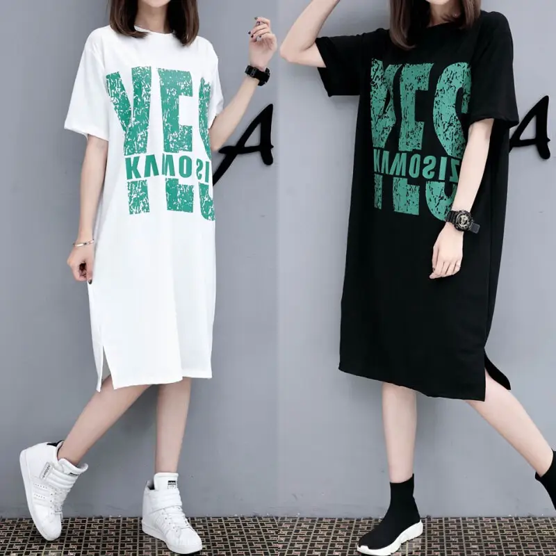 Maternity Printed Dress Mid-Length Summer Short Sleeve — feature 5