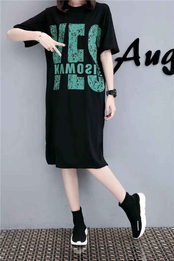 Maternity Printed Dress Mid-Length Summer Short Sleeve — feature 9