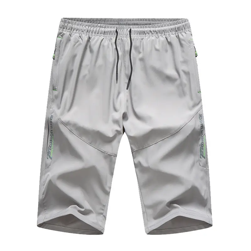 Men's Grey Cropped Shorts 2022 Summer New Korean Fashion - Image 4