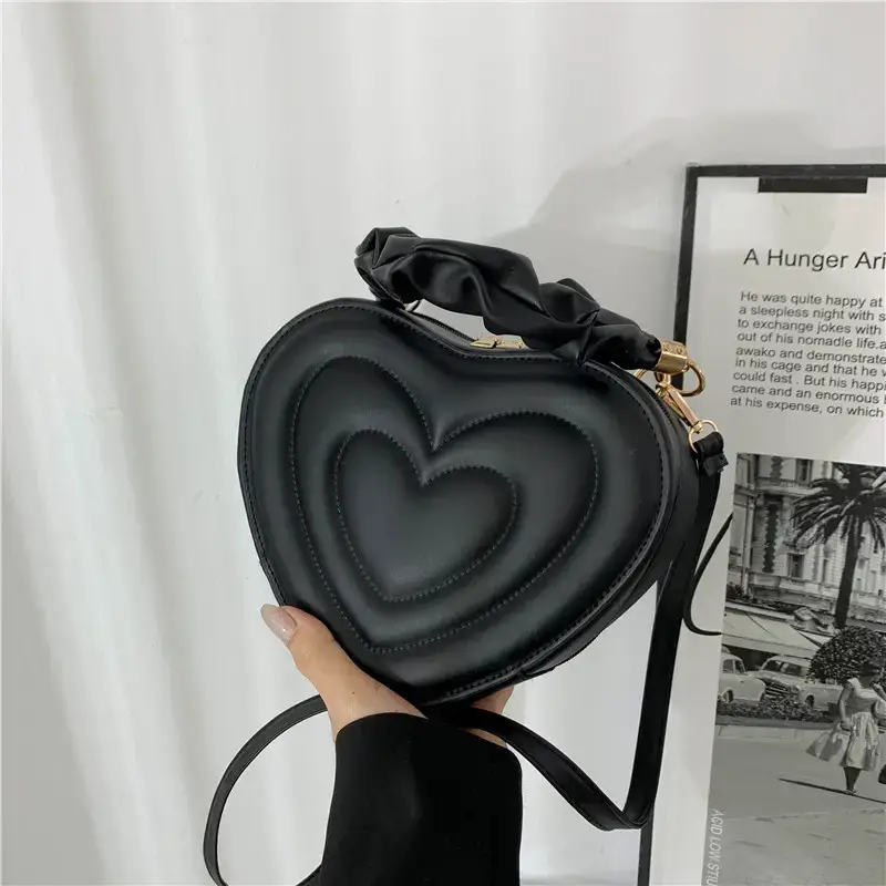 Heart Shape Brown Women's Shoulder Bag 2022