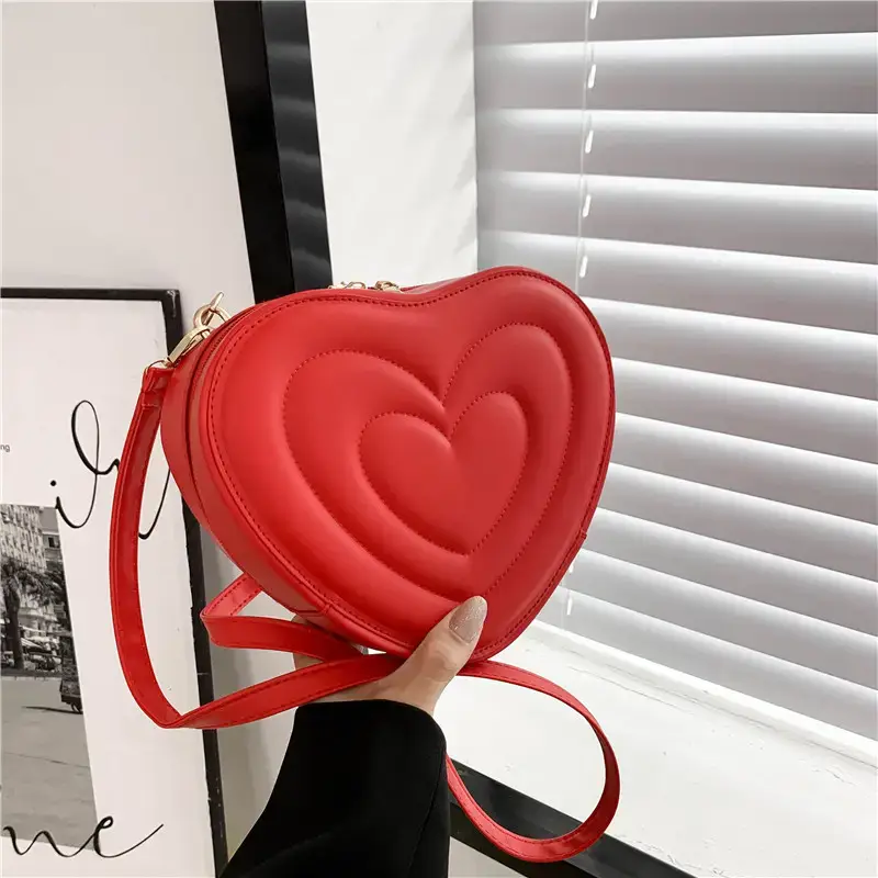 Heart Shape Brown Women's Shoulder Bag 2022